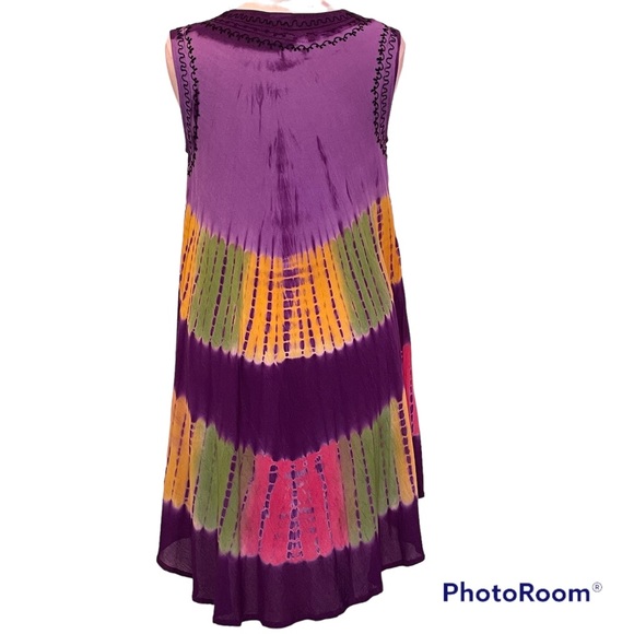 India Boutique colorful floaty sleeveless summer dress - Picture 4 of 8
